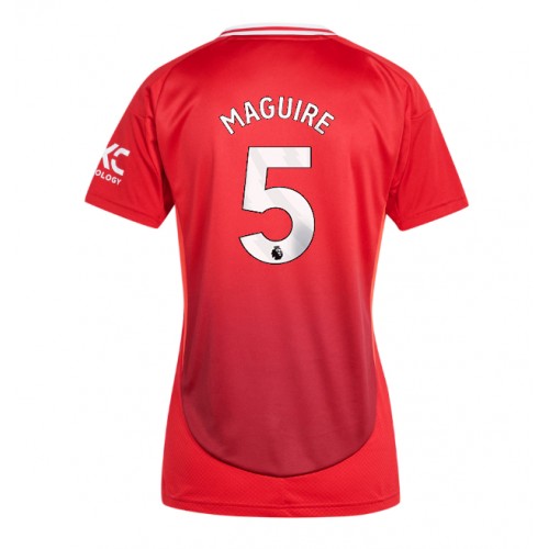 Manchester United Harry Maguire #5 Domaci Dres za Ženska 2024-25 Kratak Rukav